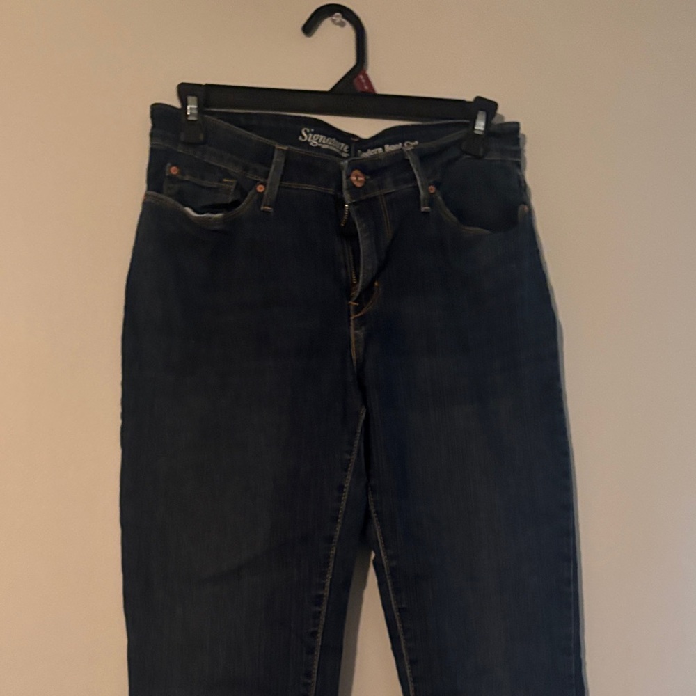 Signature Women's Dark Blue Boot Cut Jeans